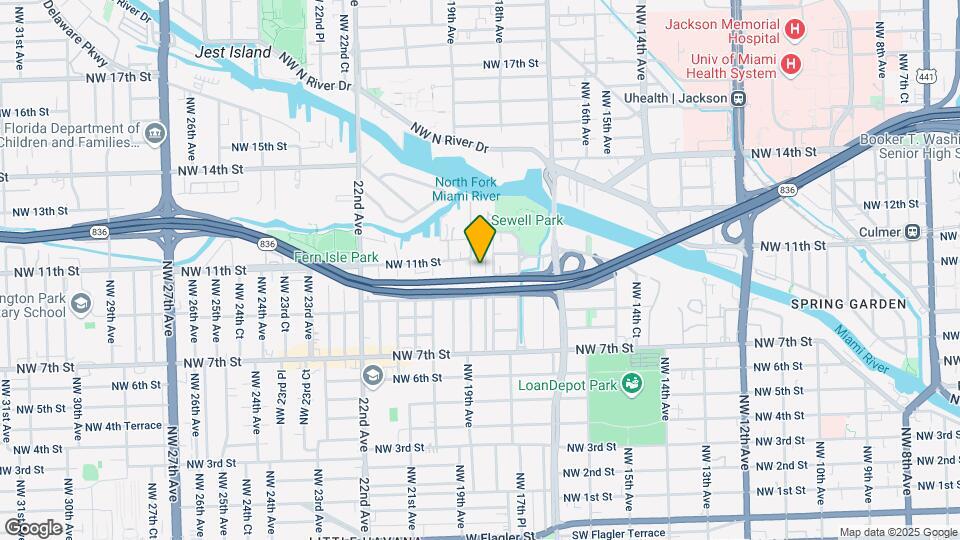 1020 NW 18th Pl Map and Location Details