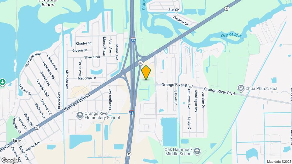 Furnished Studio-Fort Myers - Northeast Mapa y Detalles de la Ubicación