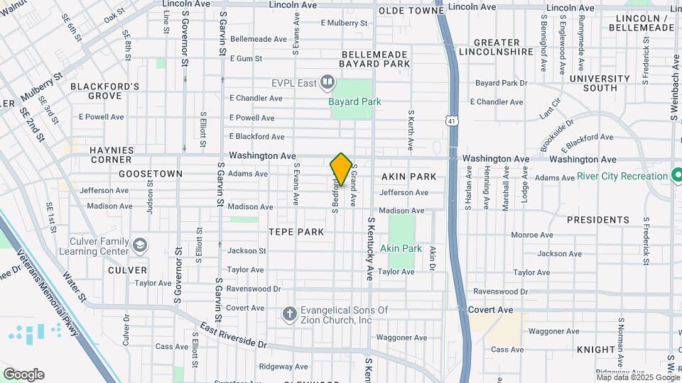 1124 S Bedford Ave Map and Location Details