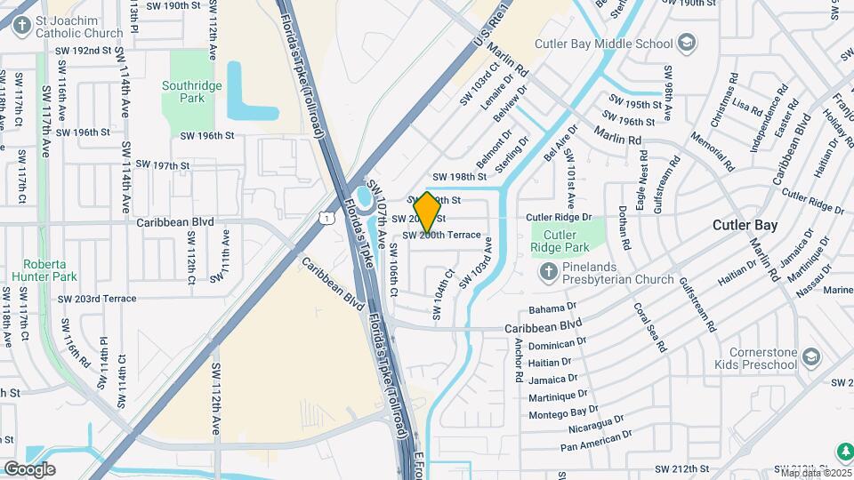 10500 SW 200th Terrace Map and Location Details