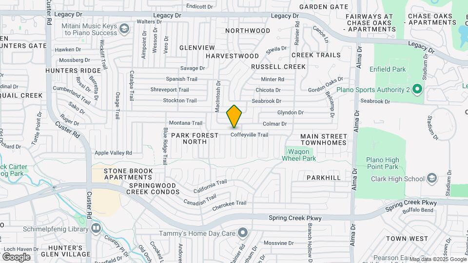 1437 Coffeyville Trail Map and Location Details