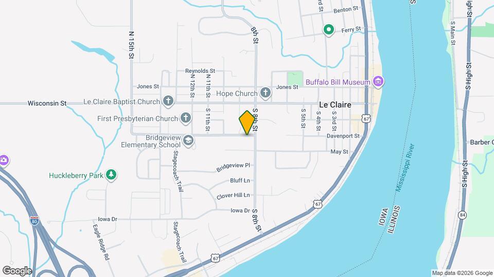 808 Davenport St Map and Location Details