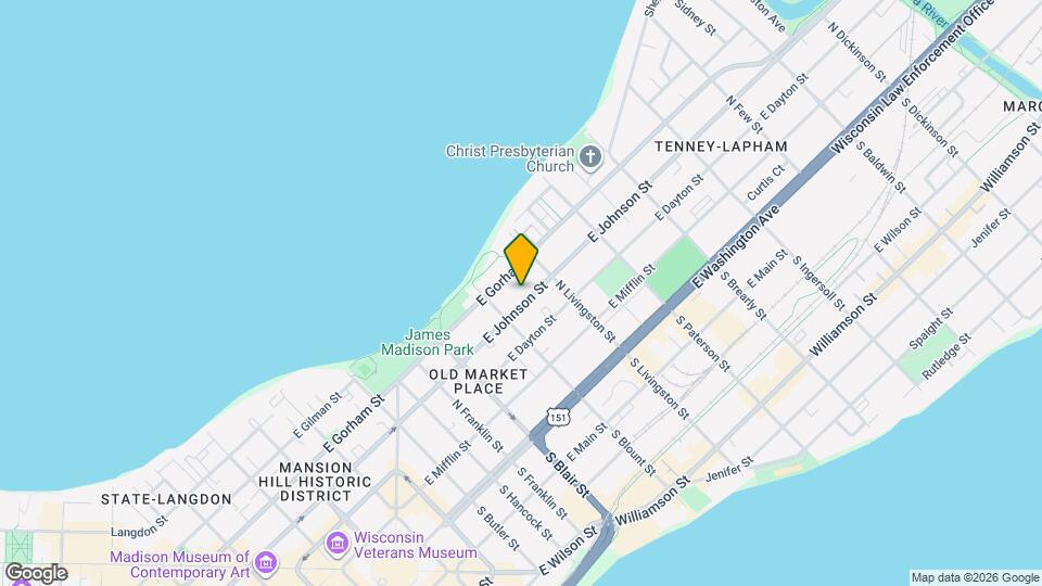 726 E Johnson St Map and Location Details