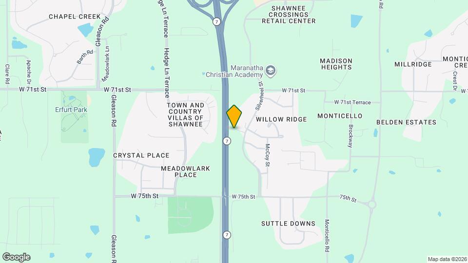 22921 W 72nd Terrace, Unit Middle Map and Location Details