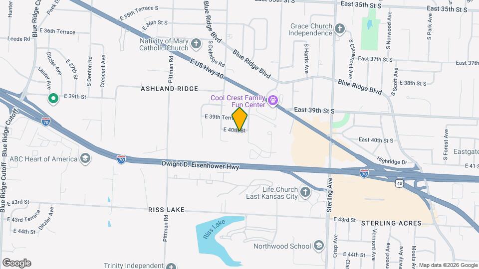 10505 E 40th St Map and Location Details