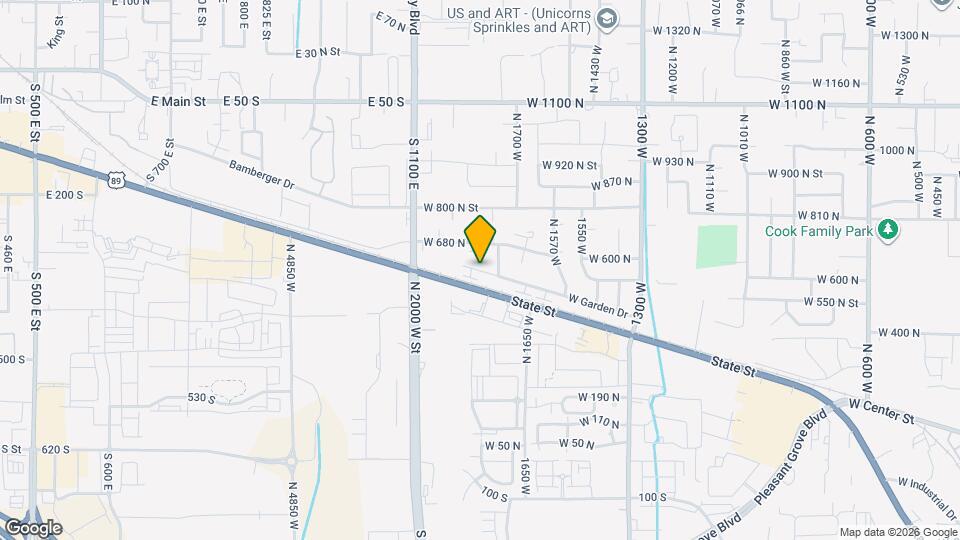 1882 W Garden Dr, Unit Unit 1 Map and Location Details