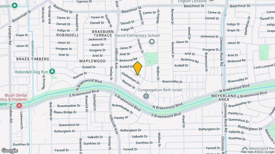 5715 Braesvalley Dr Map and Location Details