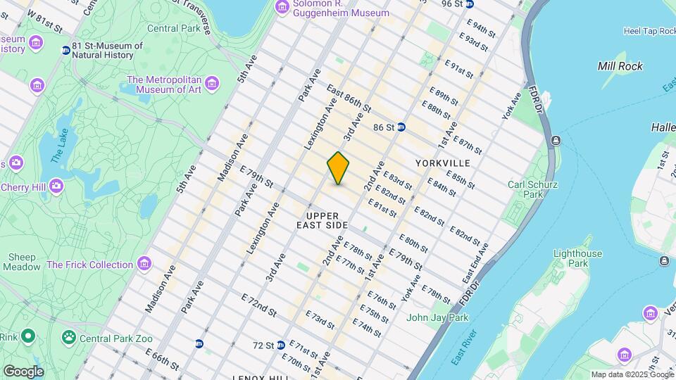 218 E 81st St Map and Location Details