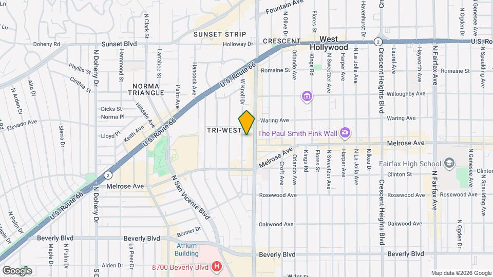 714 W Knoll Dr, Unit 04 Map and Location Details