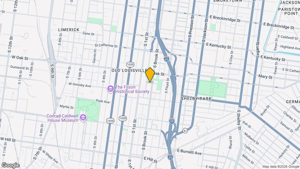 1228 S Brook St Map and Location Details