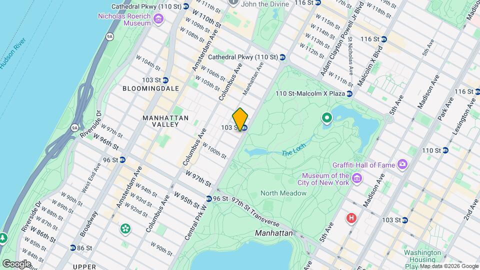 420 Central Prk W Map and Location Details