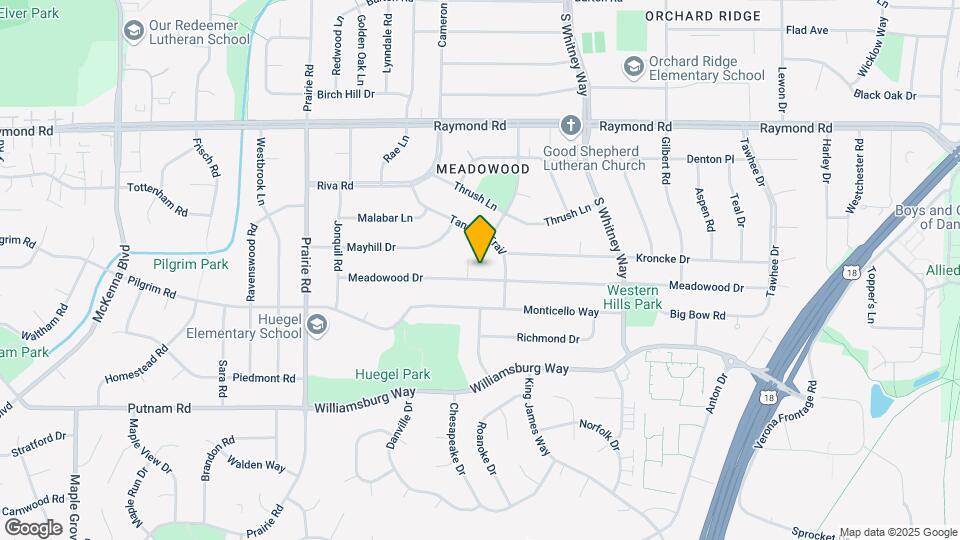 5814 Meadowood Dr Map and Location Details