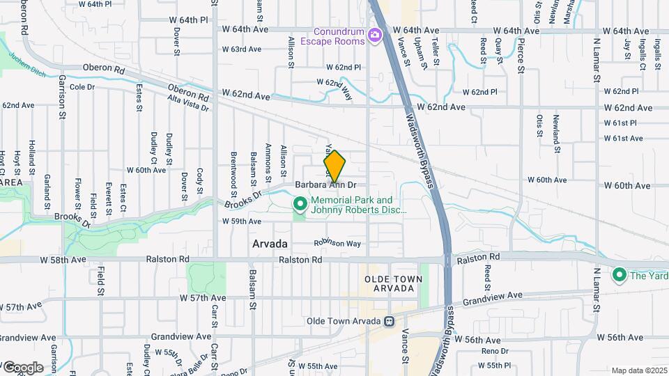 5985 S Yukon St Map and Location Details