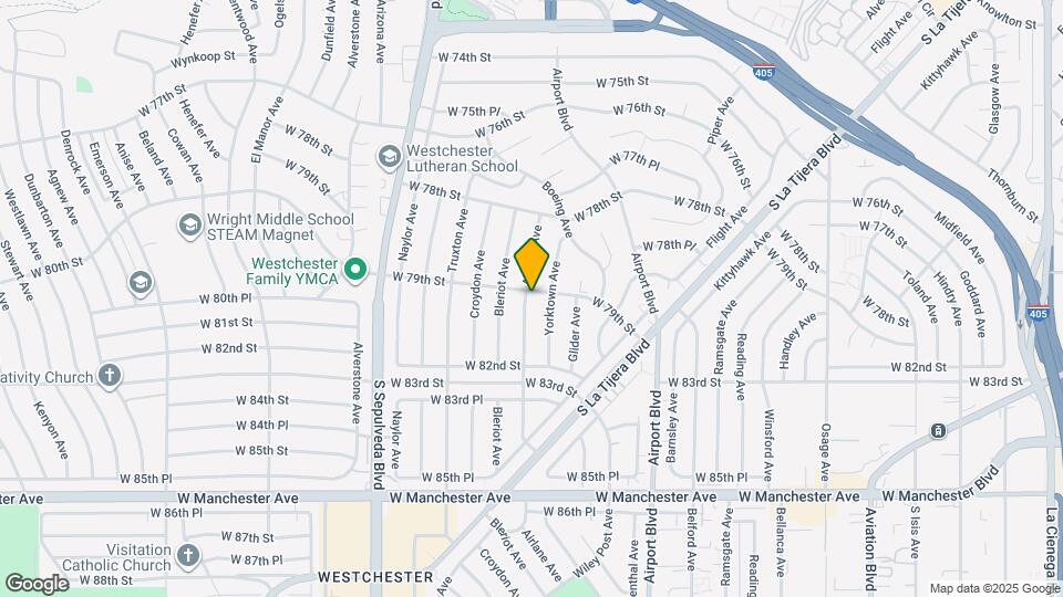 7906 Airlane Ave Map and Location Details