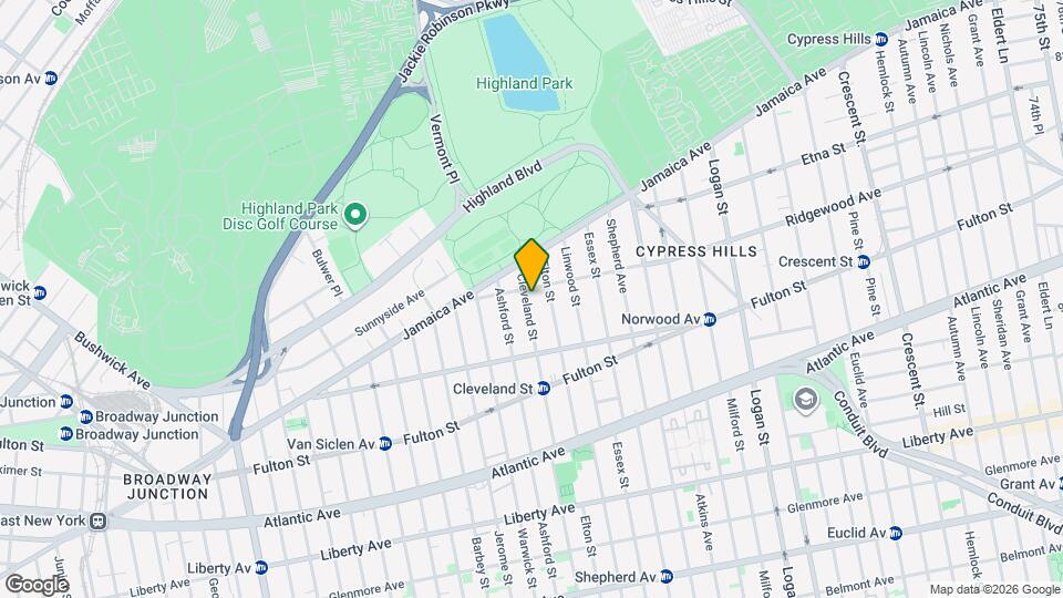 117 Cleveland St Mapa y Detalles de la Ubicación