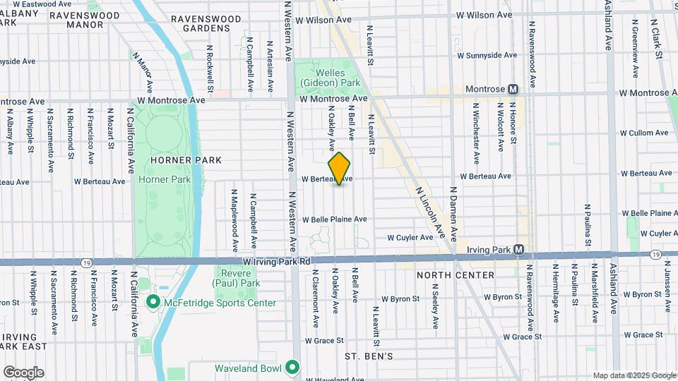 4145 N Oakley Ave Map and Location Details
