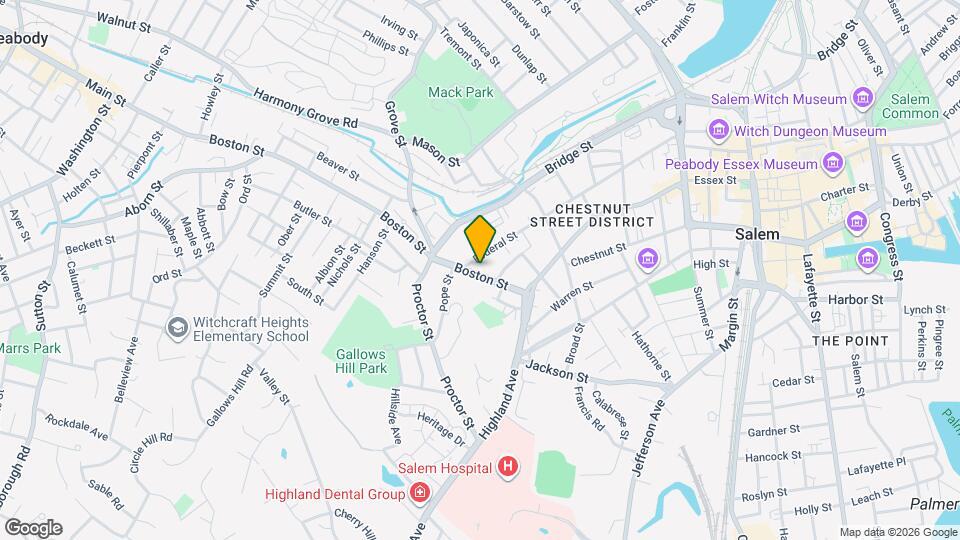 34 Boston St, Unit #2 Map and Location Details
