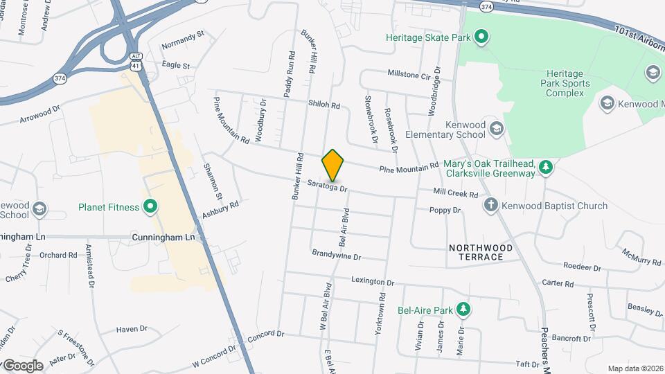 119 Saratoga Dr Map and Location Details