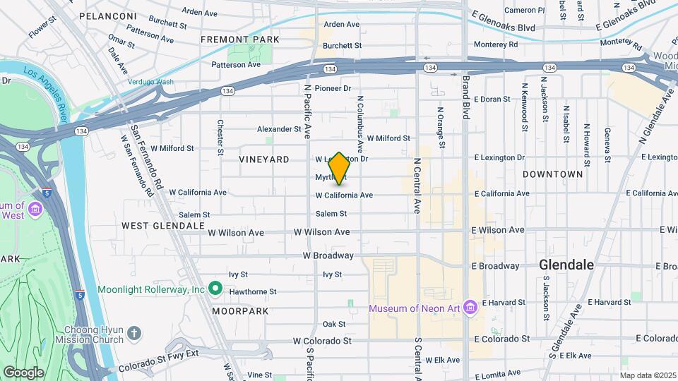 429 W California Ave Map and Location Details