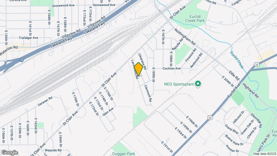 1443 Larchmont Rd Map and Location Details