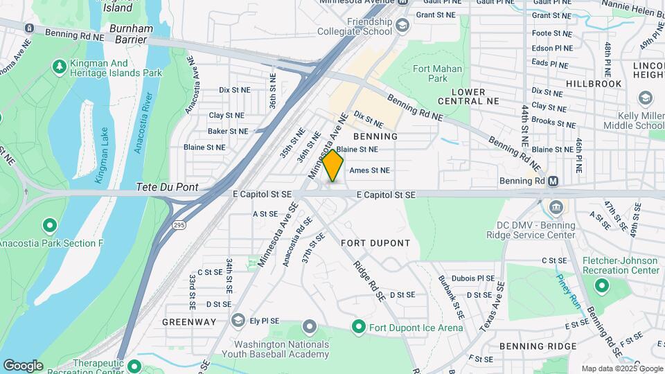 3802 East Capitol St NE Map and Location Details