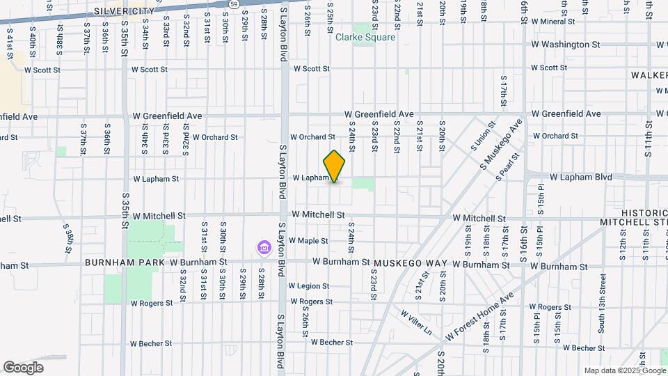 1618 S 25th St Map and Location Details