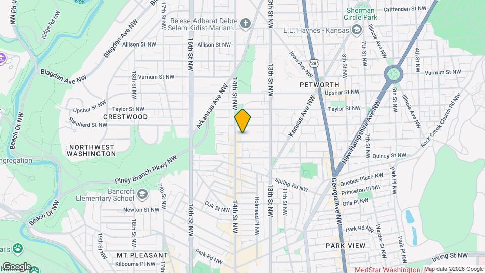 1349 Randolph St NW, Unit PH Map and Location Details