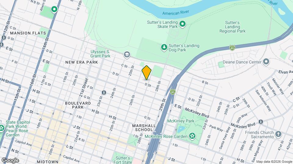 2625 D St Map and Location Details