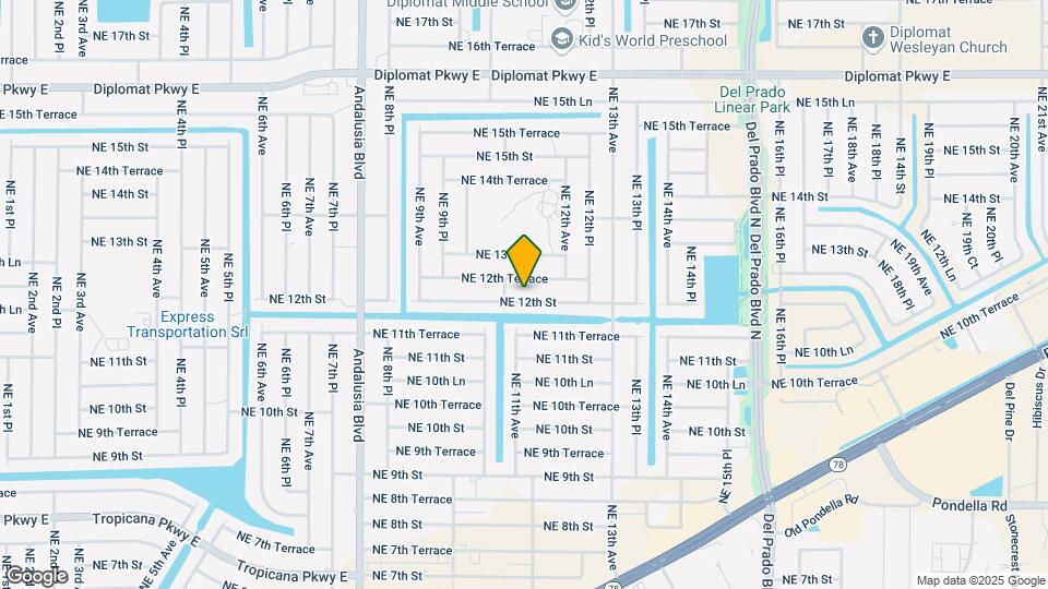 1105 NE 12th St Map and Location Details