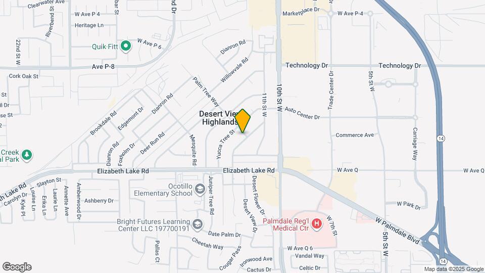 38903 Palm Tree Way Mapa y Detalles de la Ubicación