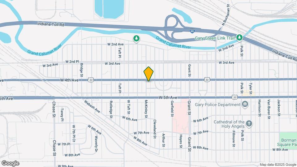 413 McKinley St Map and Location Details