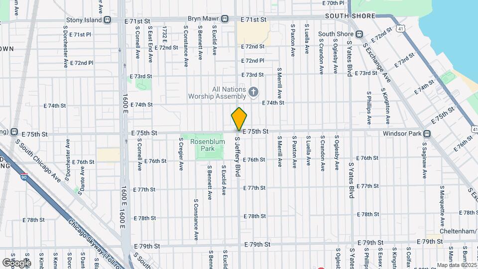 7501 S Jeffery LLC Map and Location Details