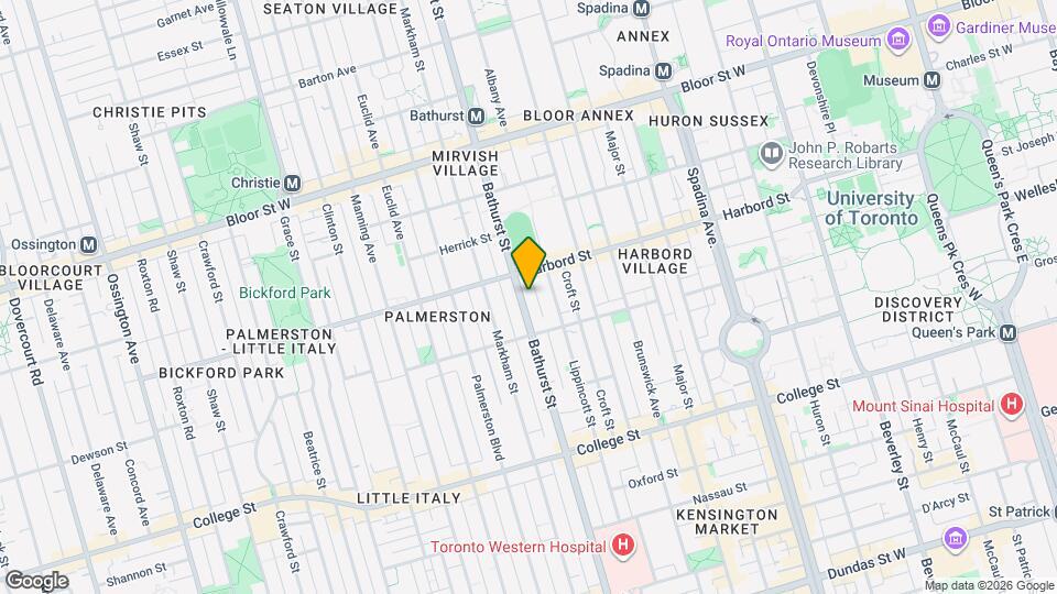 653 Bathurst St Map and Location Details