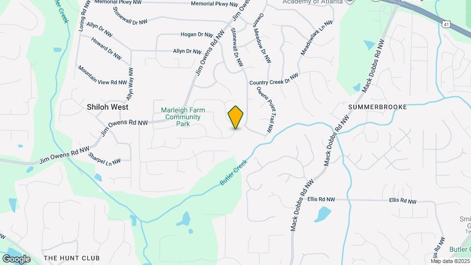2605 Marleigh Farm Rd NW Mapa y Detalles de la Ubicación