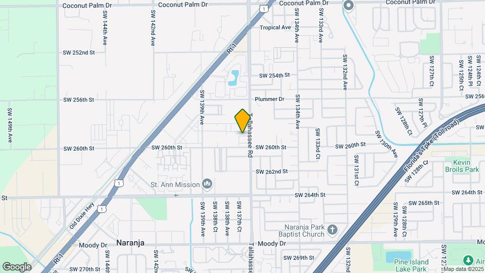 13730 SW 259th St Map and Location Details