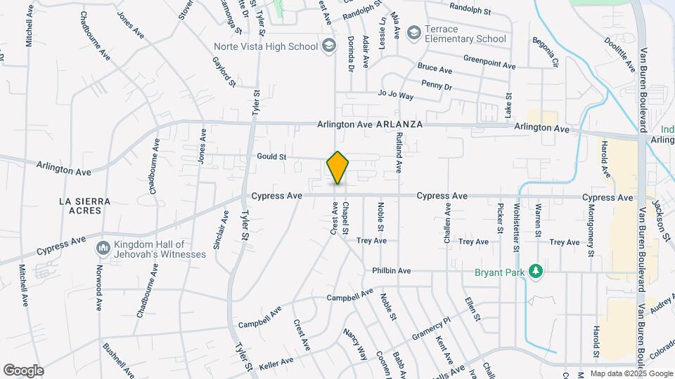 9871 Crest Ave Mapa y Detalles de la Ubicación