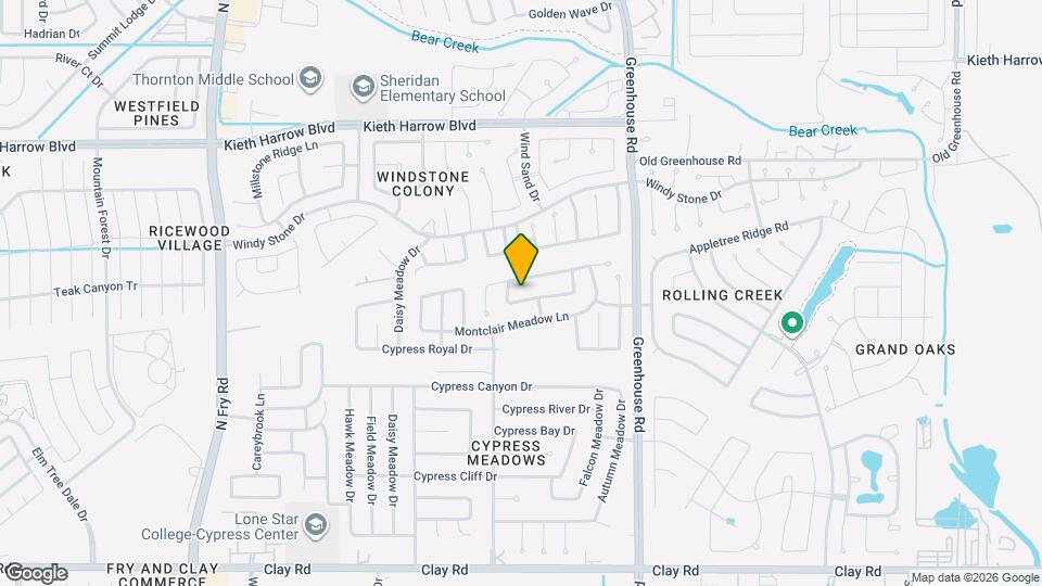19318 Cypress Peak Ln Map and Location Details
