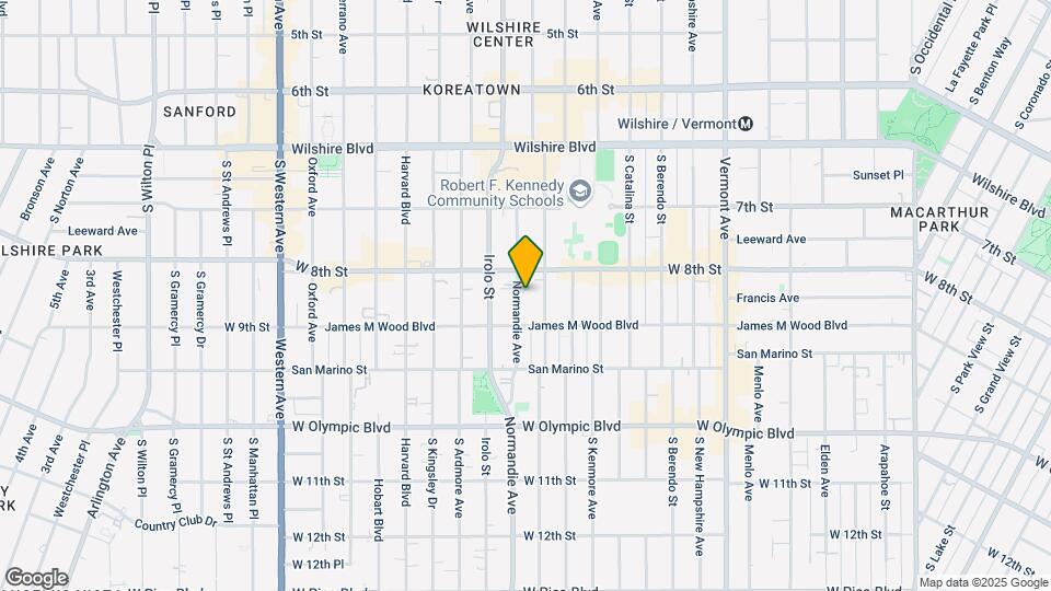 826 S Normandie Ave Map and Location Details