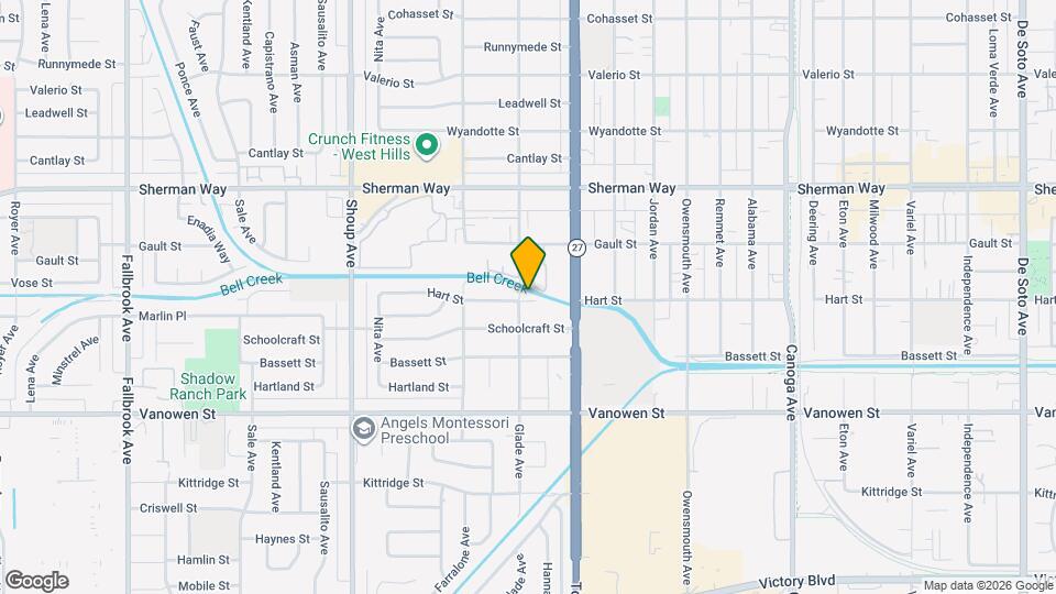 7000 Glade Ave Map and Location Details