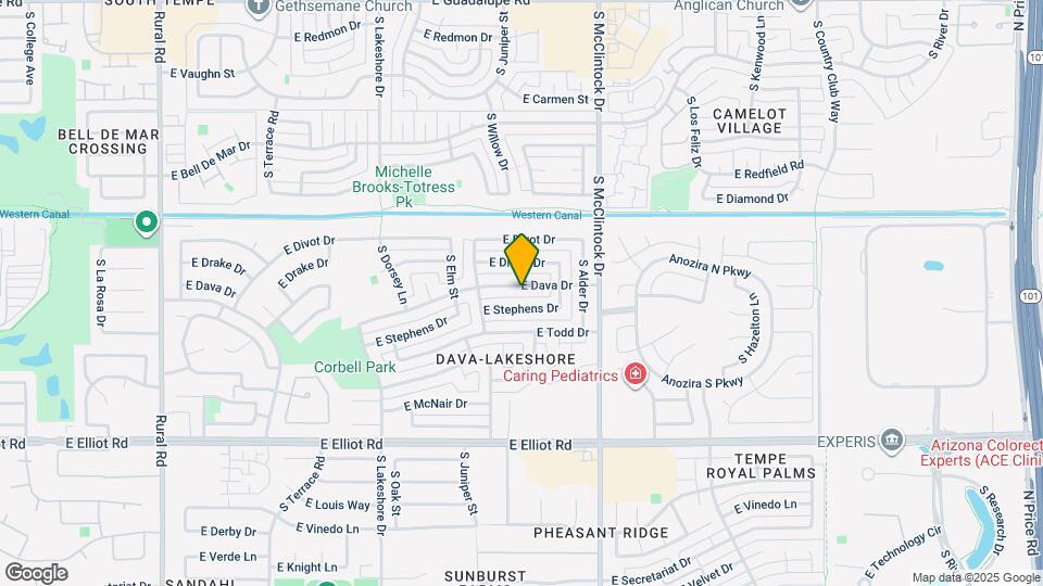 1551 E Dava Dr Map and Location Details