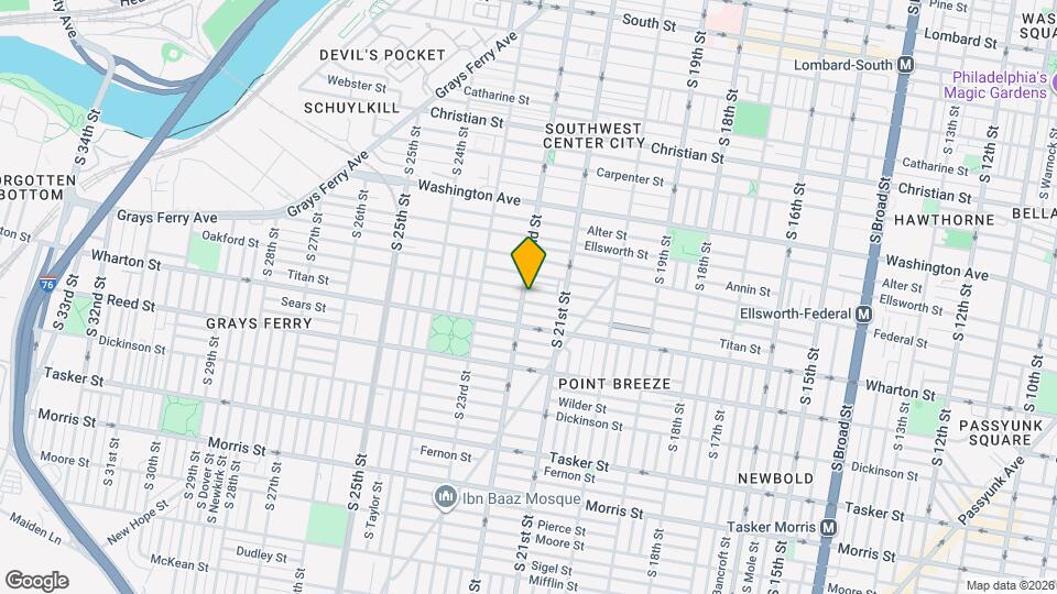 1241 S 22nd St Map and Location Details