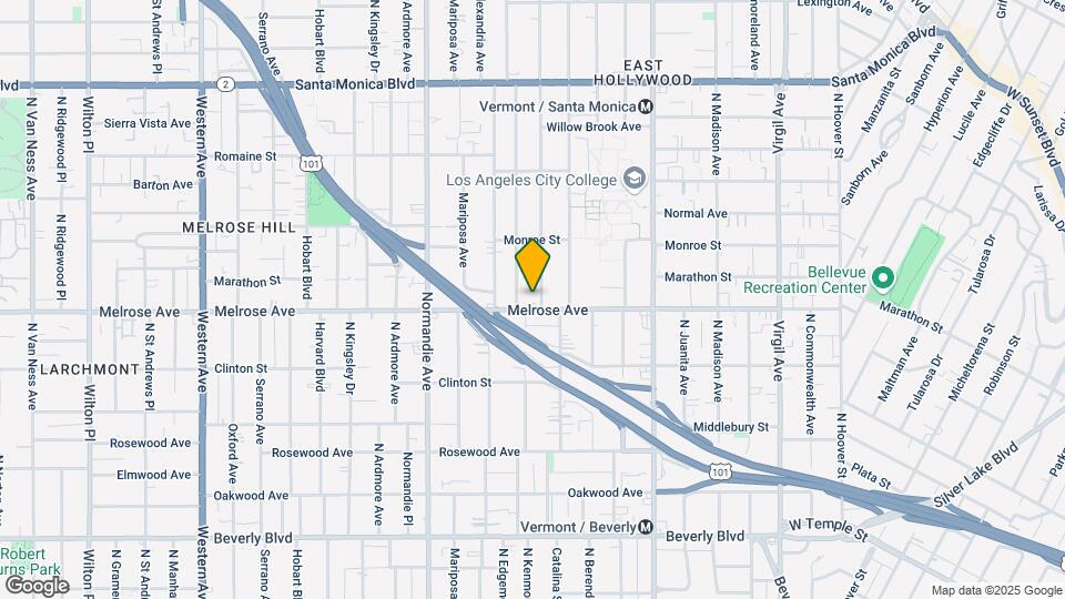 705 N Edgemont St Map and Location Details