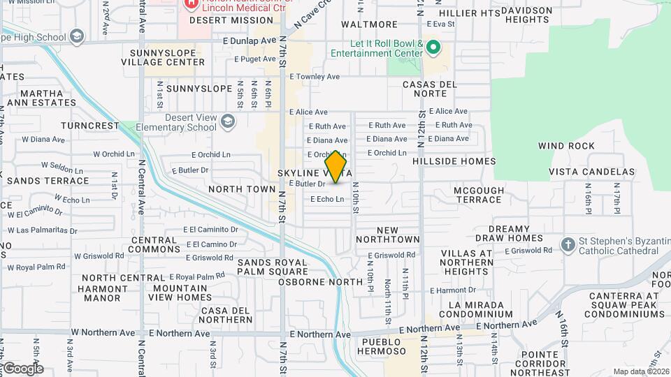 843 E Butler Dr Map and Location Details