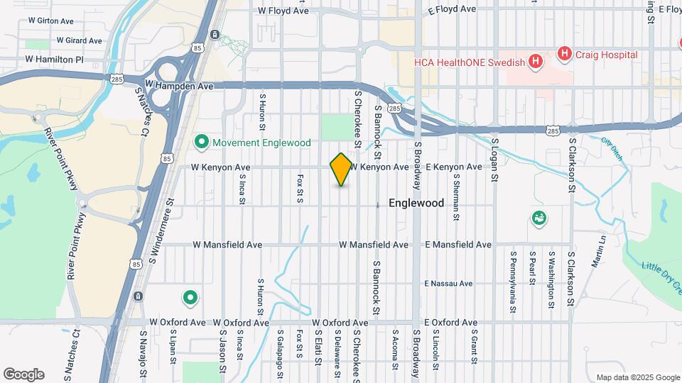 3754 S Delaware St Map and Location Details