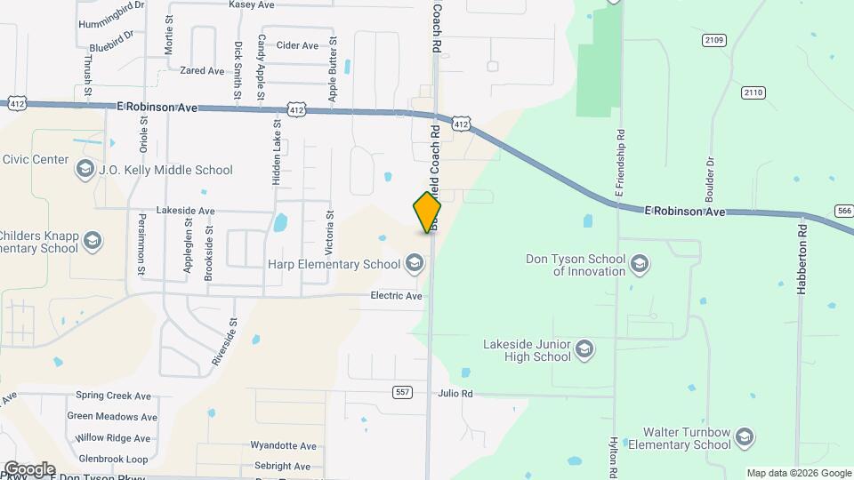 2544 Butterfield Coach Rd Map and Location Details