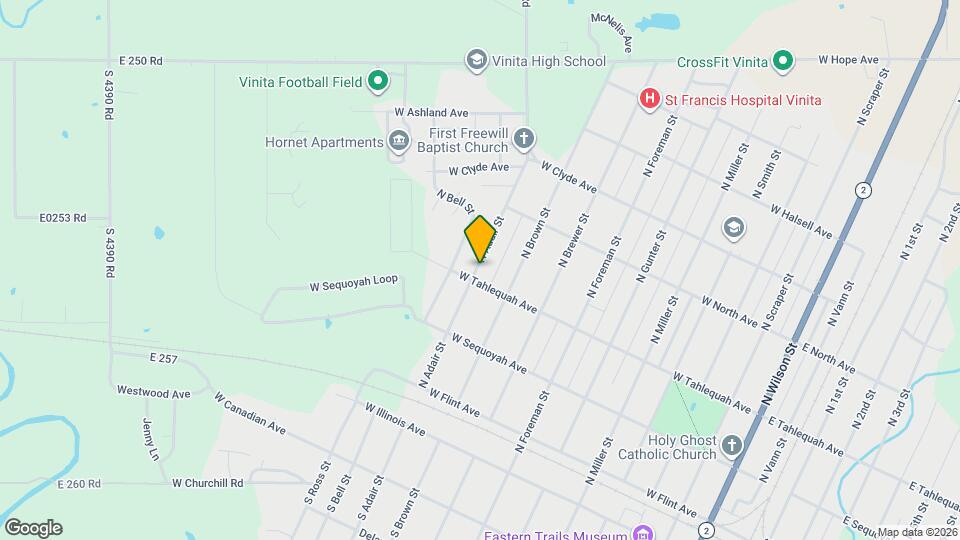 414 N Adair St Mapa y Detalles de la Ubicación