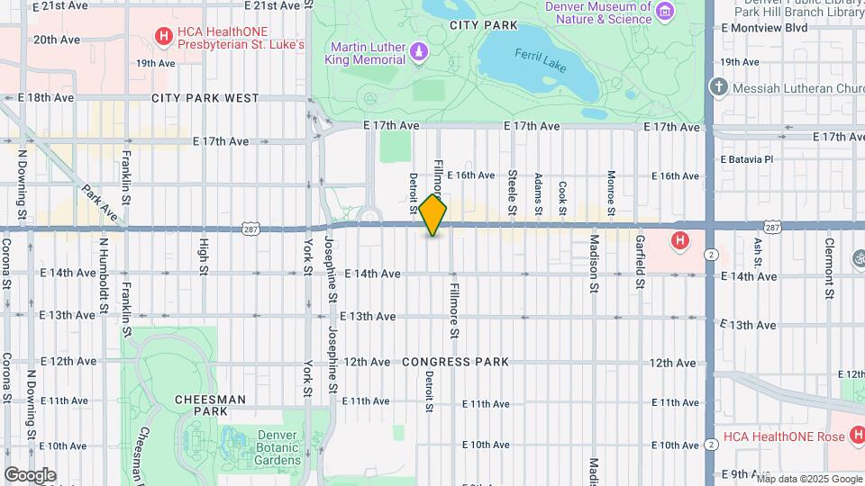 1466 Detroit St Map and Location Details