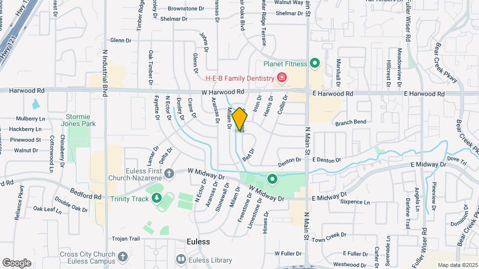 821 Denton Dr Map and Location Details