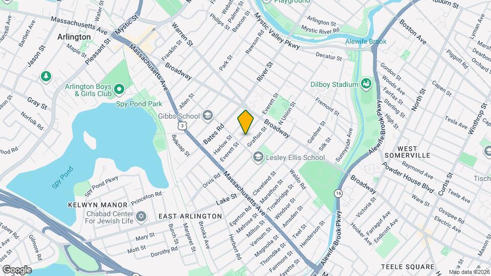 67 Everett St Map and Location Details