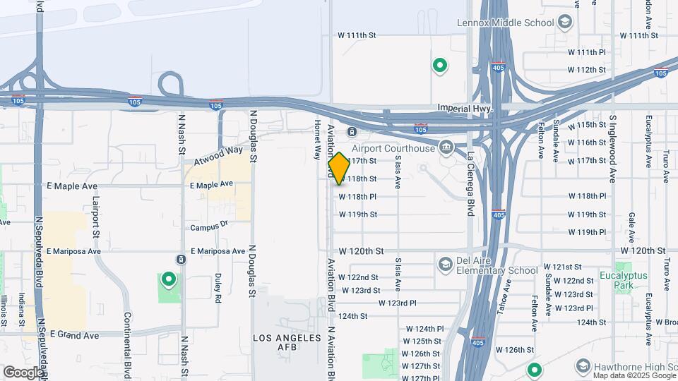 11814 Aviation Blvd Map and Location Details